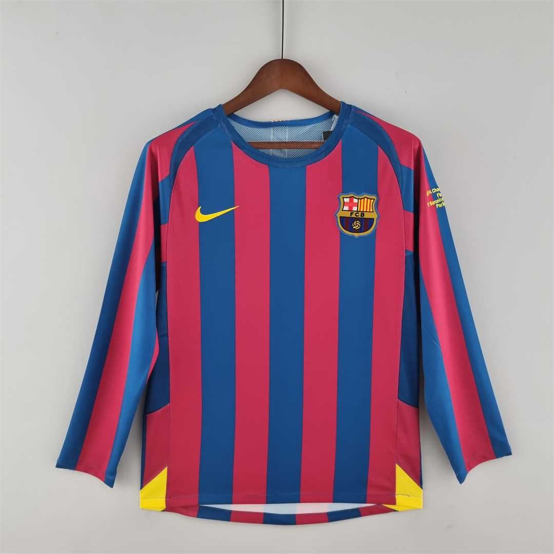 FC Barcelona 2005/06 Ronaldinho Home Long Sleeve
