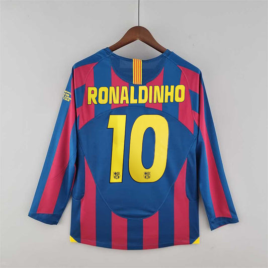 FC Barcelona 2005/06 Ronaldinho Home Long Sleeve