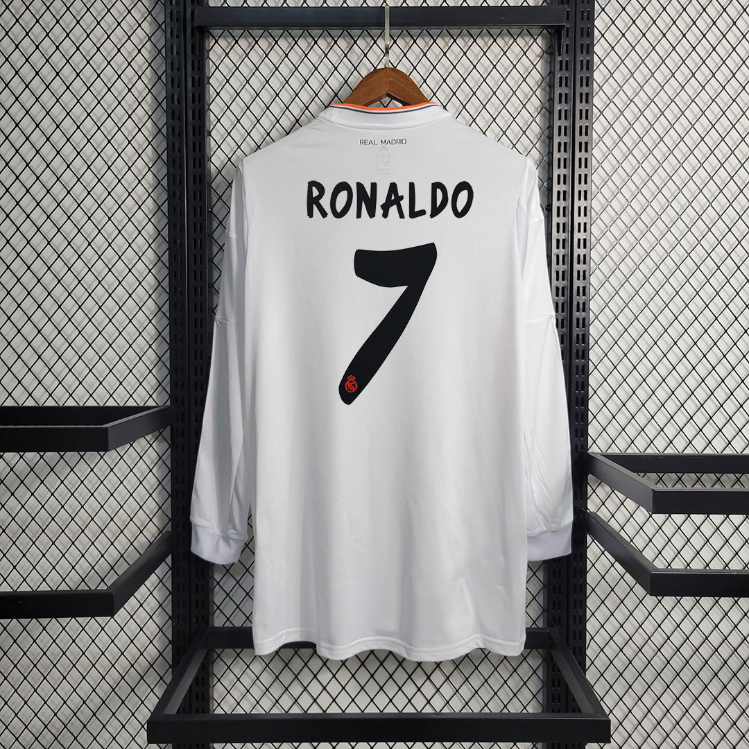 Real Madrid 2013/14 Ronaldo Home Long Sleeve