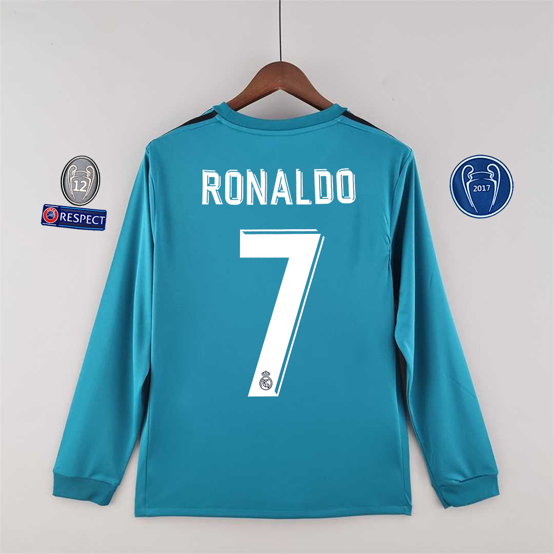 Real Madrid 2017/18 Ronaldo Third Away Long Sleeve