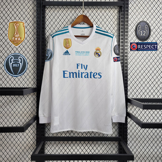 Real Madrid 2017/18 Ronaldo Home Long Sleeve